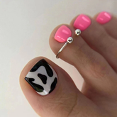 Press On Toe nails Set 16pcs/set F111